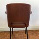 Fauteuil 1960 simili cuir imitation croco