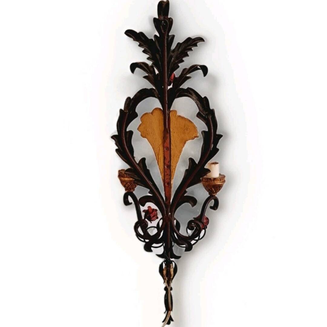 Large Florentine wall light by Salvadori