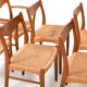 Danish teak dining chairs by Arne Wahl Iversen Glyngøre Stolefabrik
