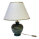 Vintage lamp signed Olivier Corro in green ceramic.