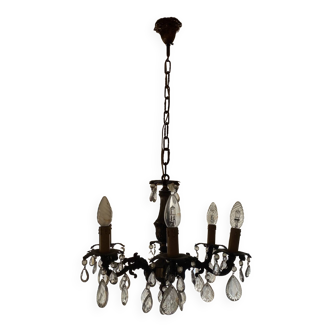 Old chandelier with tassels