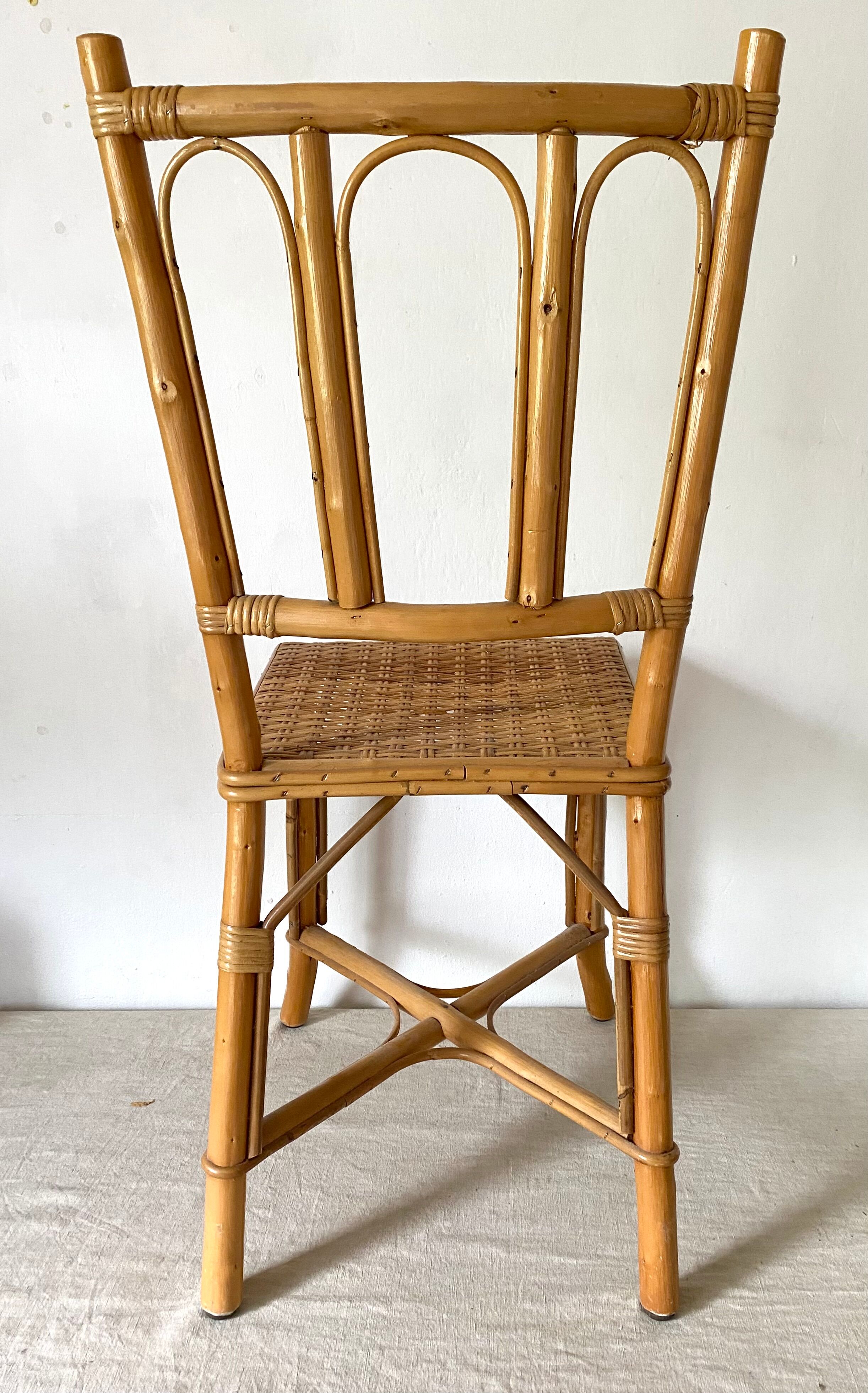 Rattan chair 60s-70s