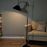 Vintage black chrome floor lamp