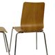 Vintage Set of 4 IKEA Gilbert Chairs Curved Oak Plywood 1999