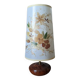 Bohemian country decoration bedside lamp with vintage dried flower lampshade