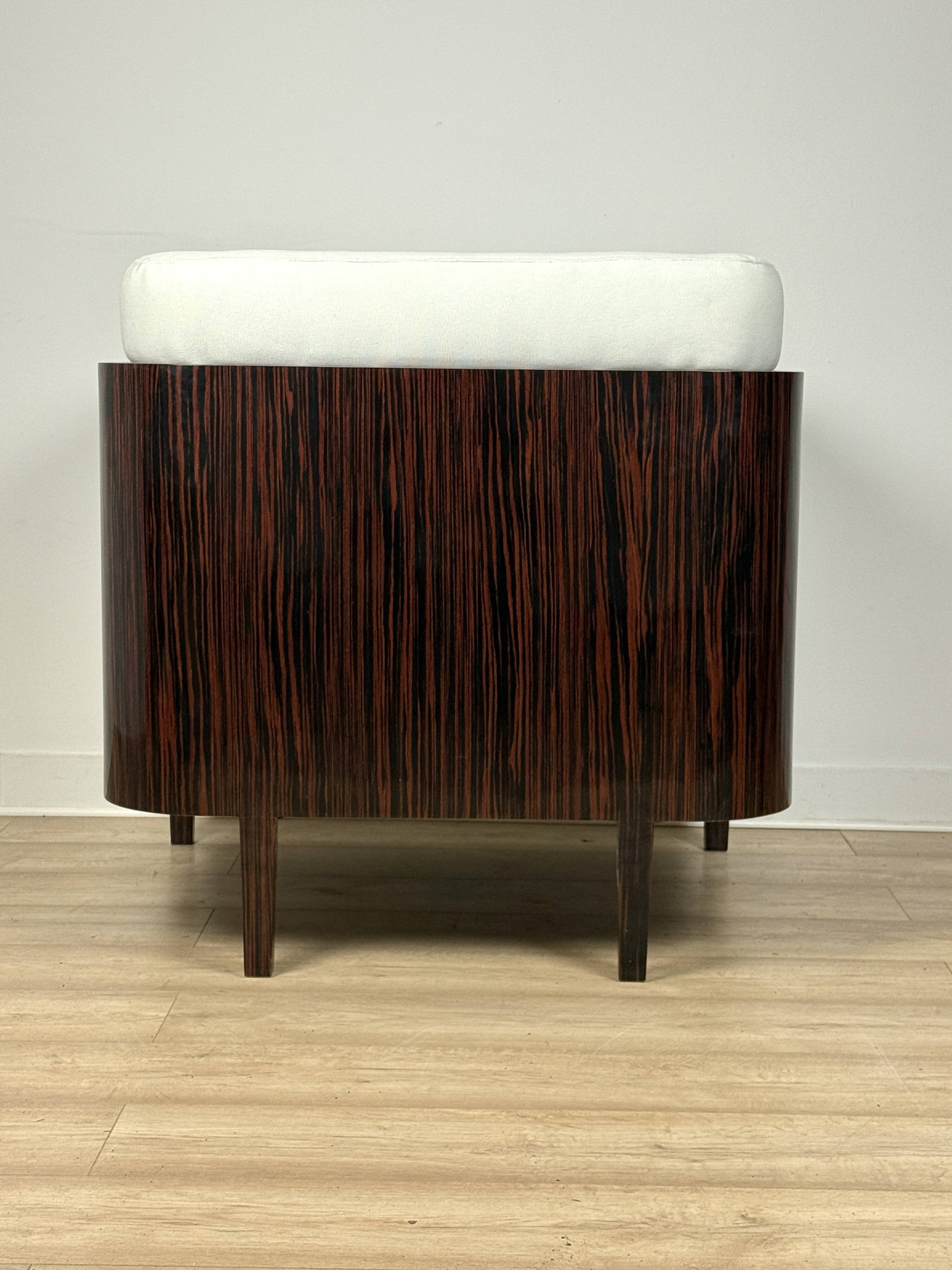 Art Deco "New York" armchair – Macassar ebony veneer