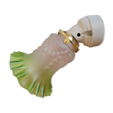 Tulip and porcelain wall lamp