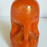 Trio of vintage blown glass soliflore vases