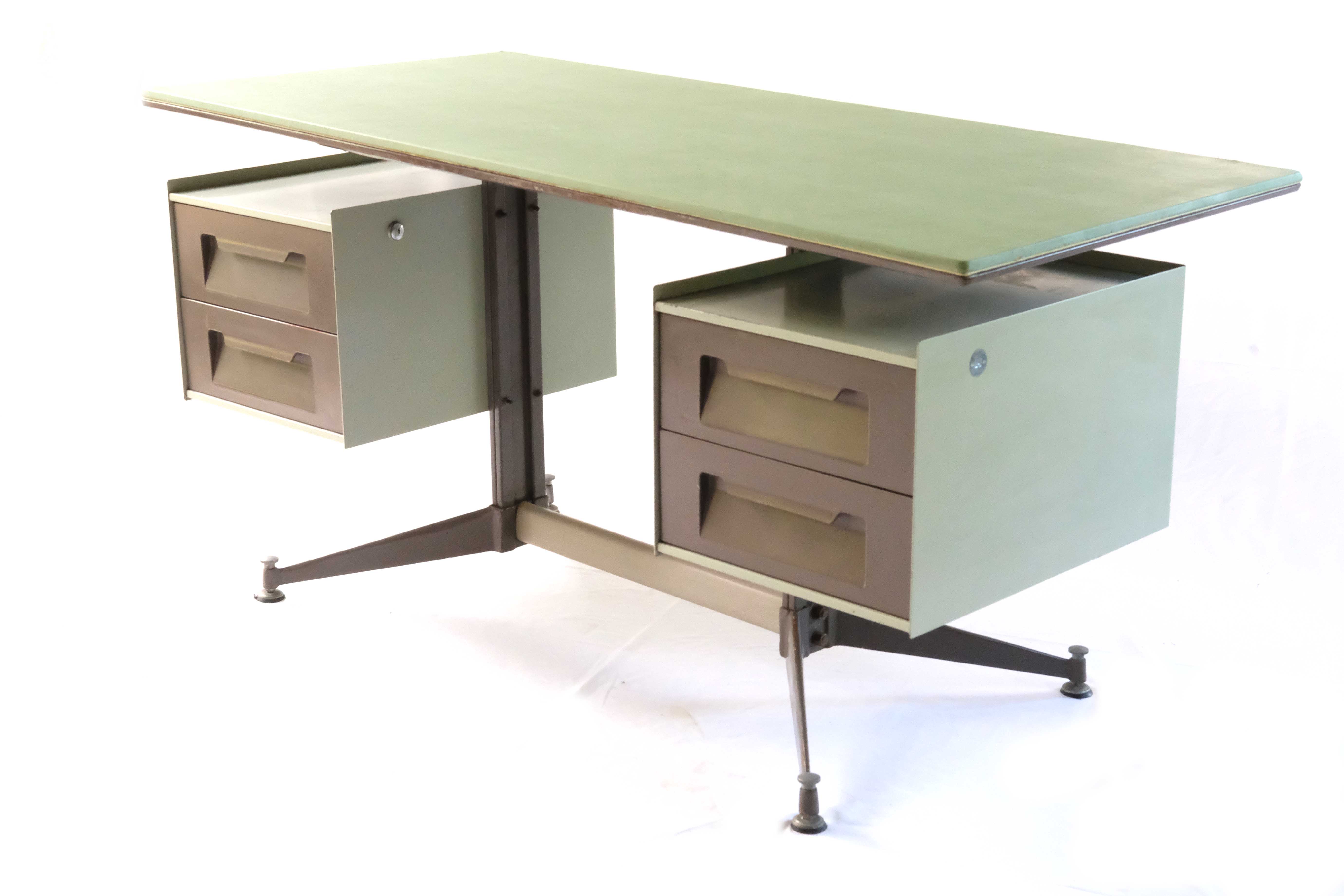 Metal Desk by Metacastelli, Italy 1970's