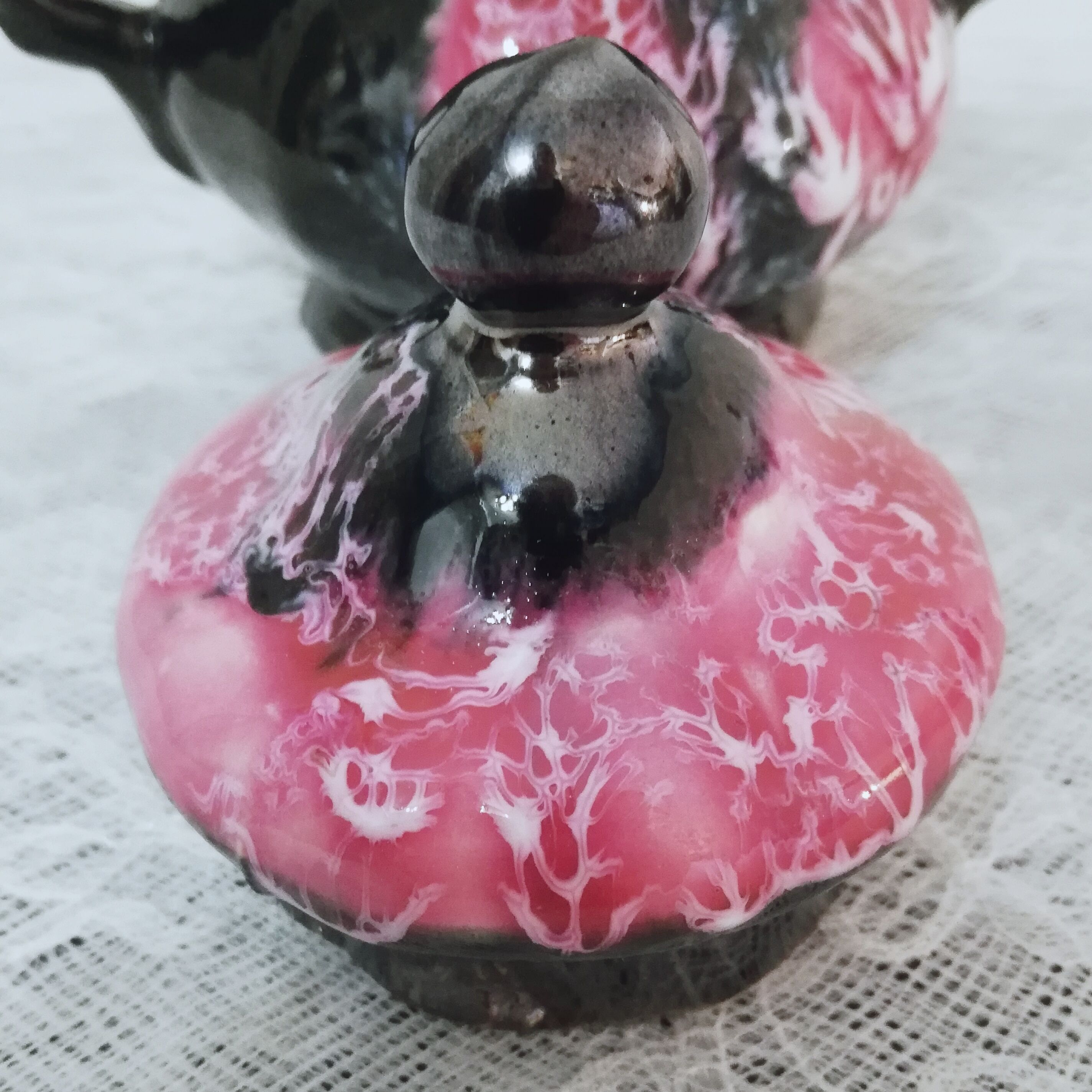 Vallauris style sugar pot