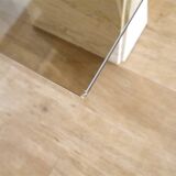 Italian travertine and glass shelf 1970