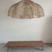 Huge rattan suspension in the shape of a corolla H:1m; D: 1m50