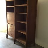 vintage bookcase shelf desk