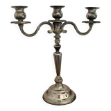 Silver metal candlestick