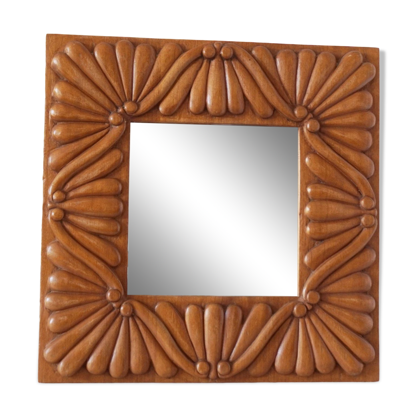 Solid wood mirror 1960