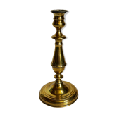 Old solid brass candle holder