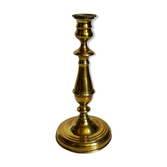 Old solid brass candle holder