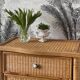 Commode vintage en rotin