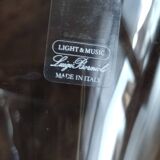 Lot de 6 verres à vin blanc vintage en cristal Light & Music modèle Florian par Luigi Bormioli