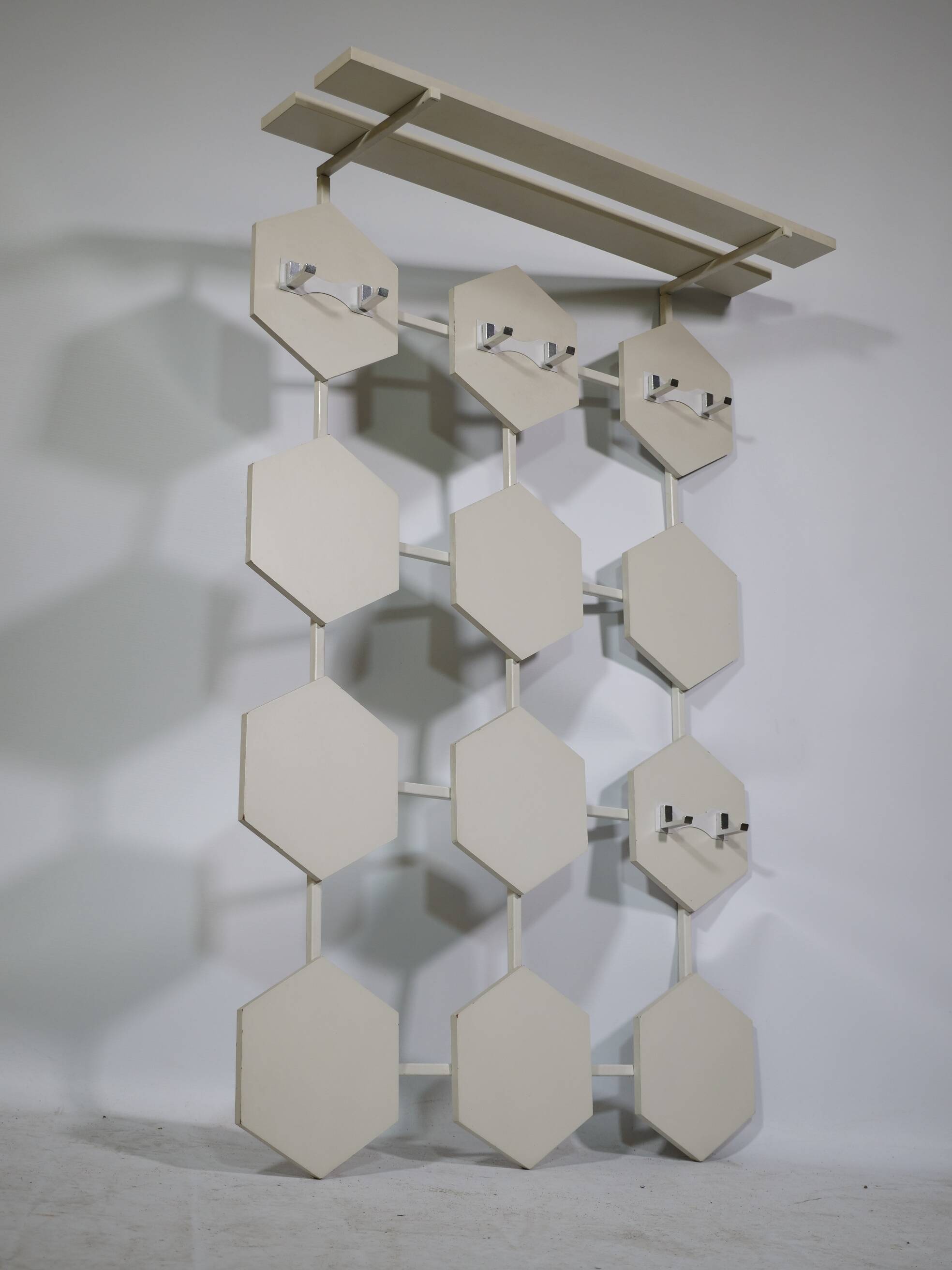 Space age design wall coat rack, 1960s 1970s