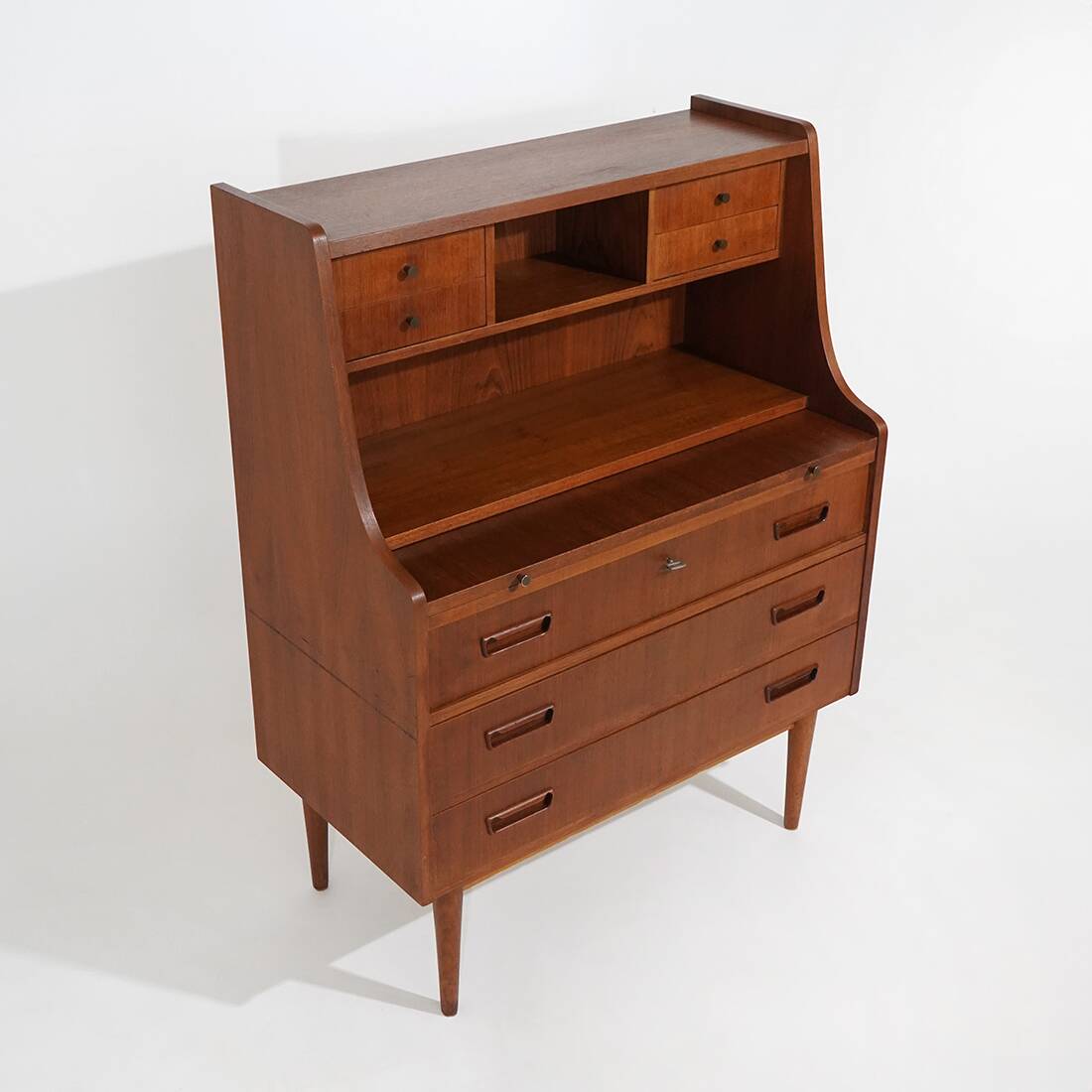 Teak secretaire by Gunnar Nielsen Tibergaard for Tibergaard, 1960s