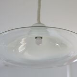 Pair of Cinea suspensions, Leucos workshop, handmade in Murano, design Giusto Toso, circa 197