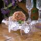 Champagne flutes Cristal d'Arques, "Louvre" pattern