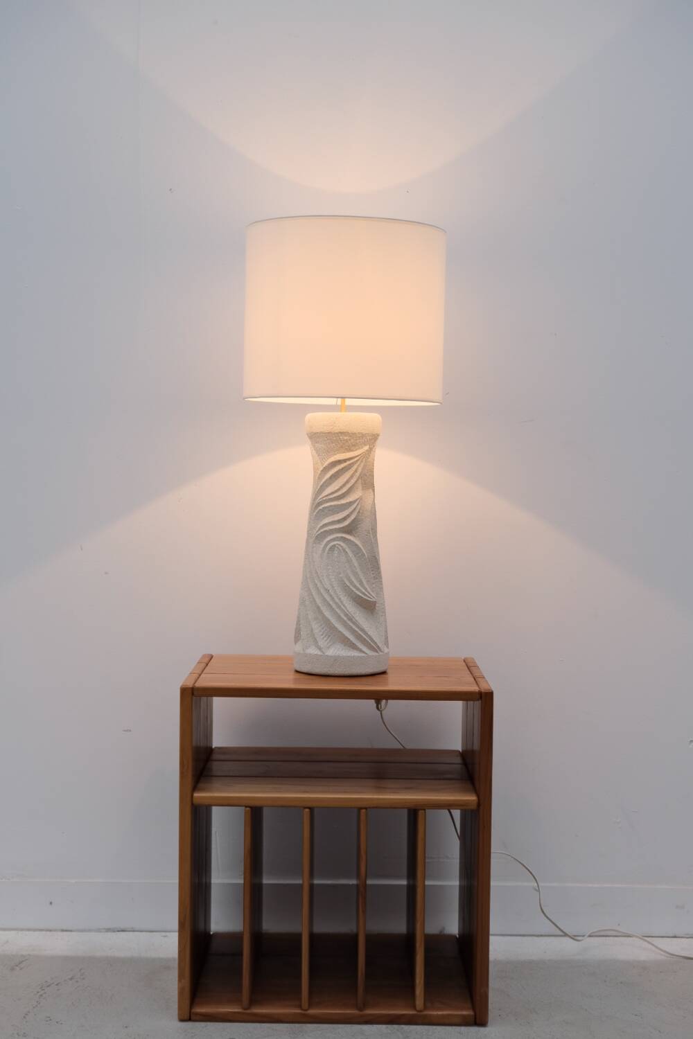 Stone lamp from the Gard region in the style of Albert Tormos, 1970