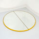 Miroir jaune demi-cercle, 1970s