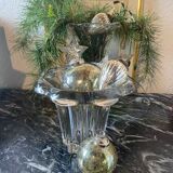 Vase en cristal "fleur" ancien