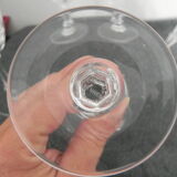 Set of 6 crystal glasses signed with original box