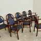 Chaises Baumann vintage Série de 9 fauteuils bridges