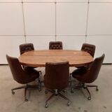 Shelby Williams dining table and 6 chairs