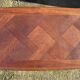 Small coffee or side table, oak, marquetry, Louis XV style, vintage