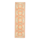 Vintage Turkish Hand-Knotted Wool Cotton Orange Runner Rug 77x276