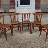 series of 5 luterma bistro chairs