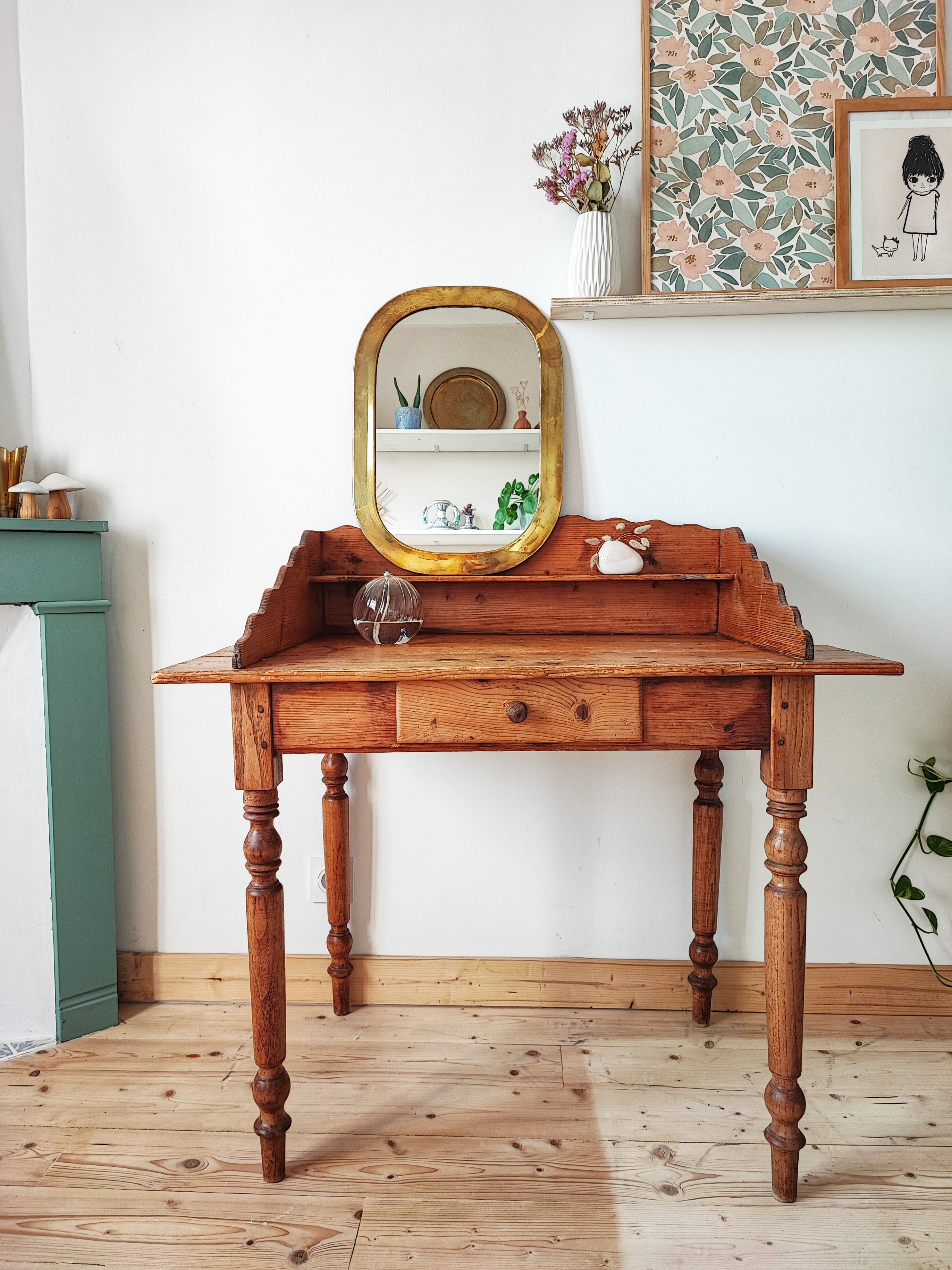 Coiffeuse en bois