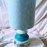 70s ceramic and chrome lamp