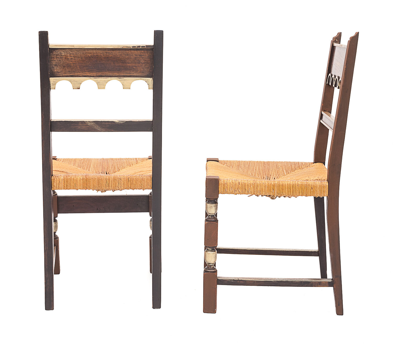 Set of 8 mulched chairs art deco 1940