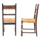 Set de 8 chaises paillées art déco 1940