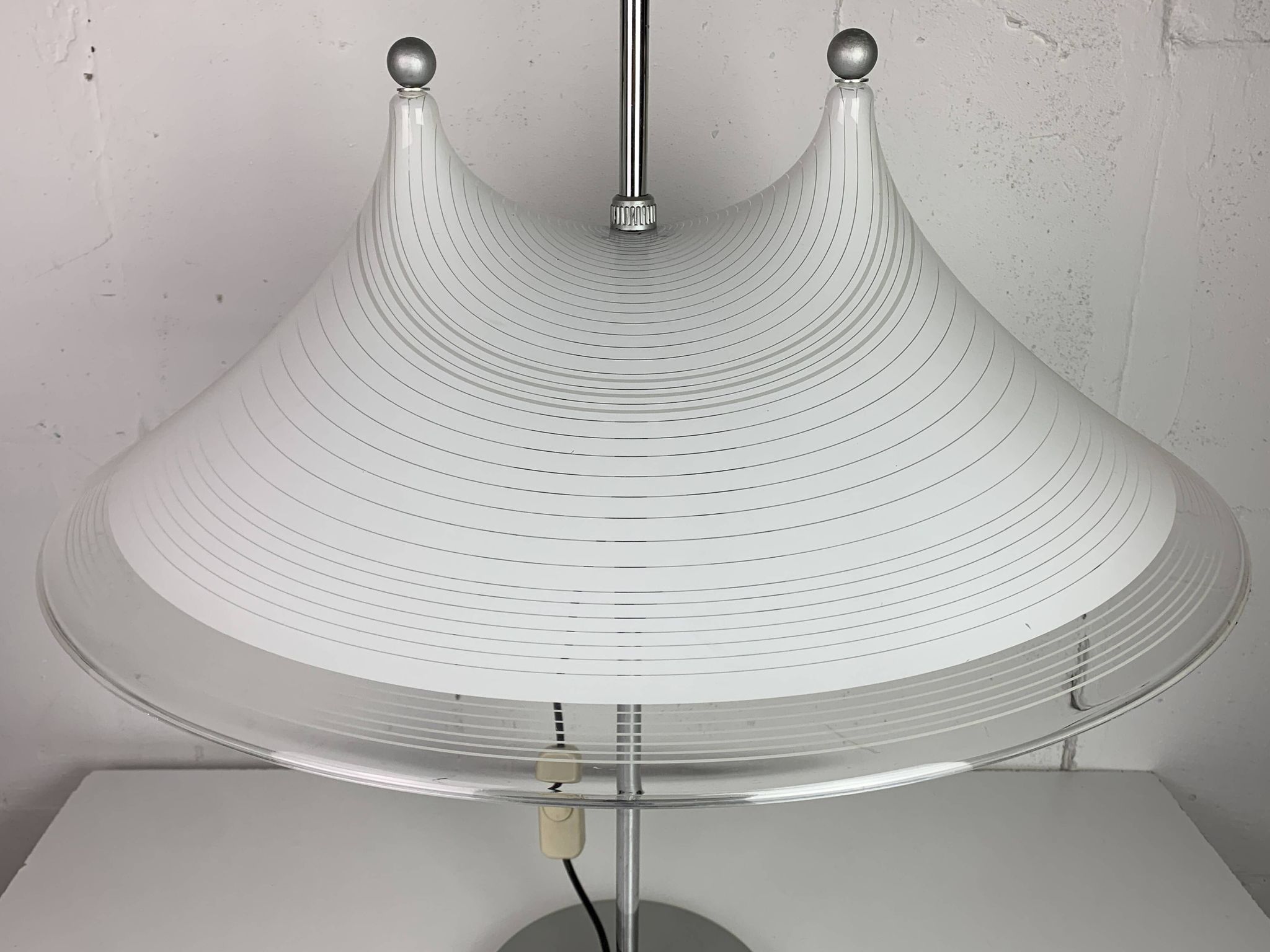 Large Dutch design space age adjustable table or desk lamp by Harco Loor, 1