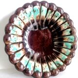 Vallauris style ceramic godron cup