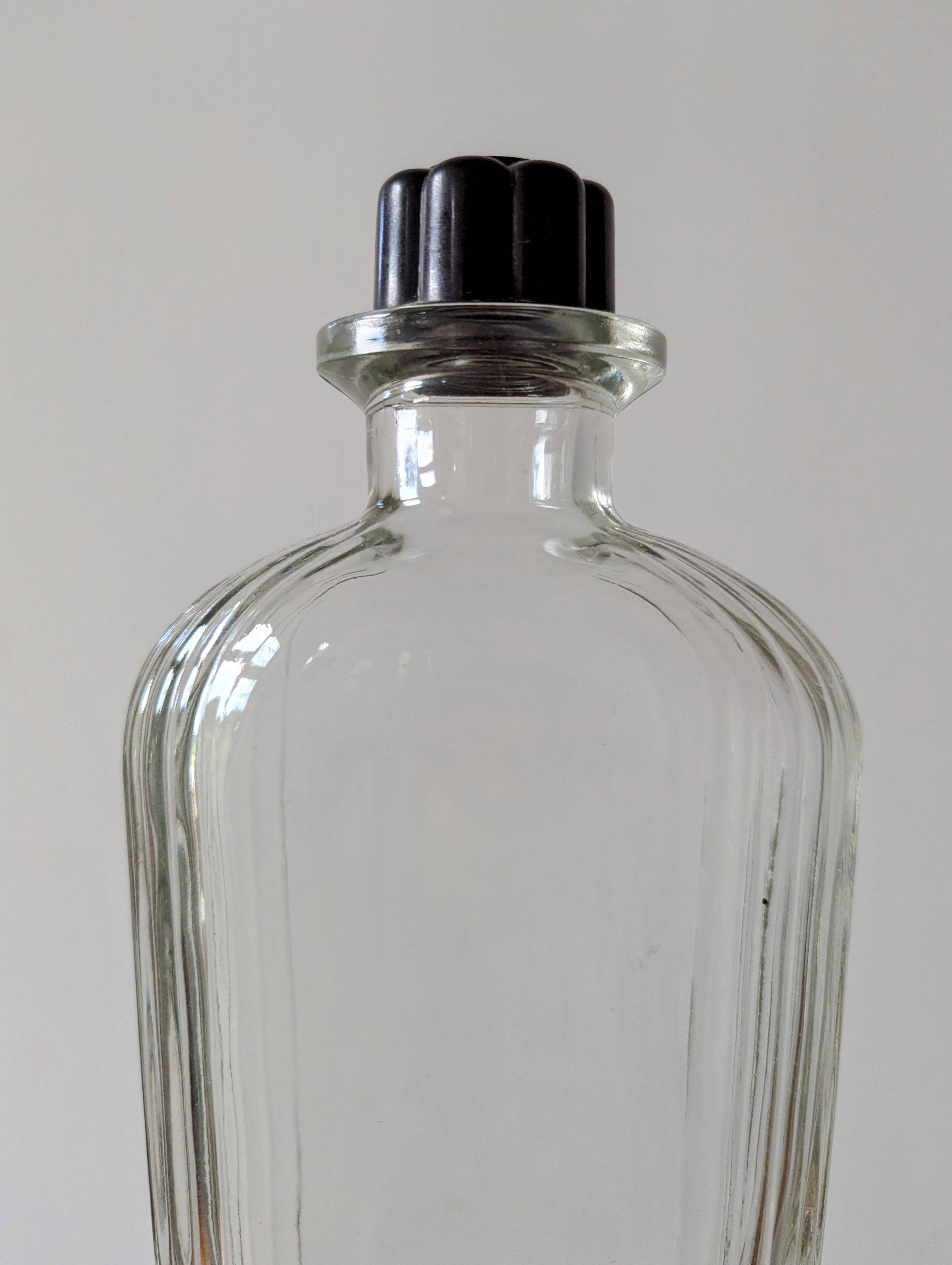 2 antique Art Deco Cadoricin pharmacy bottles 1L