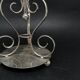 Trumpet vase, Art Nouveau, pressed glass and silver-plated brass, United Kingdom, early 20th century
