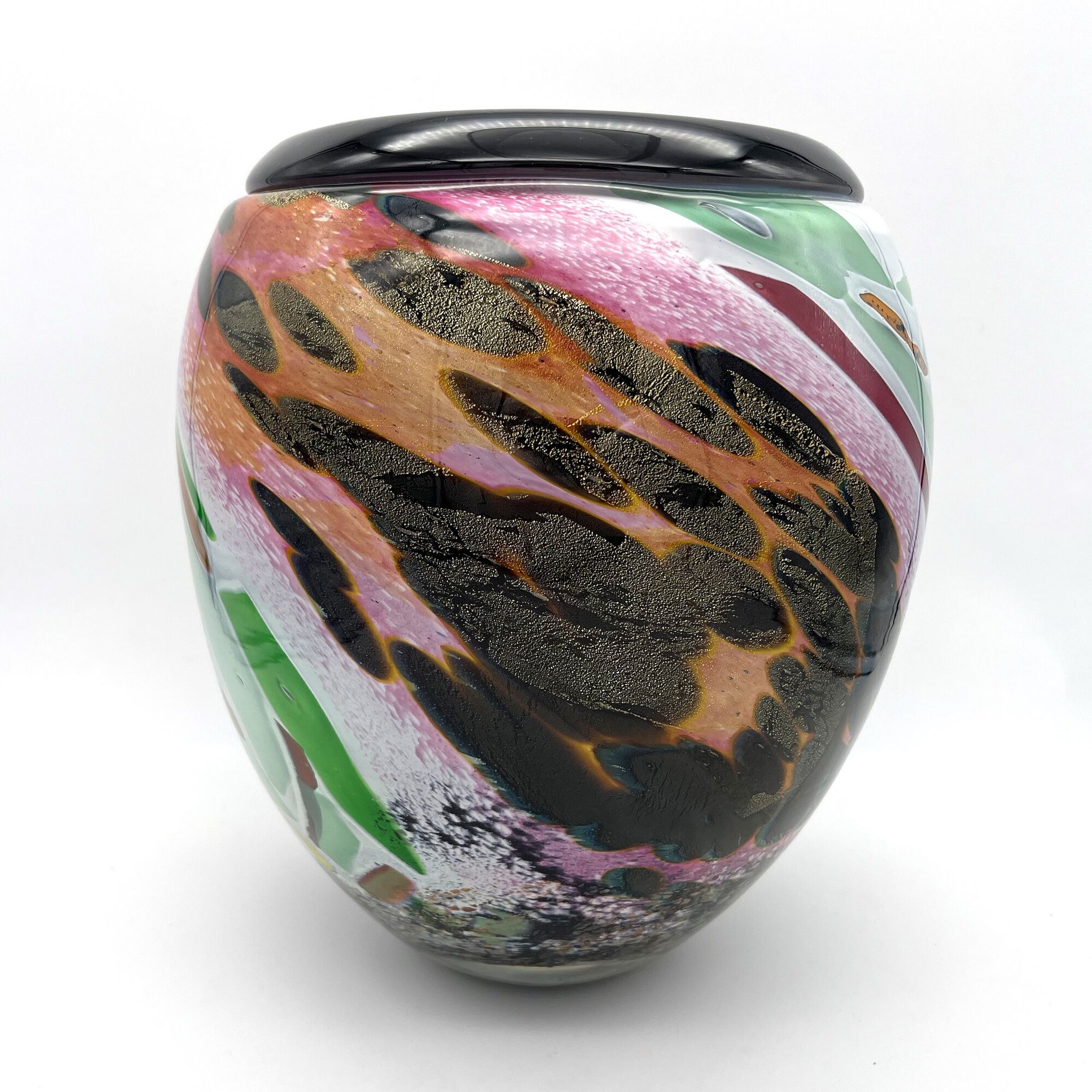 Ada Loumani - blown glass vase - vintage (1992) - made in france