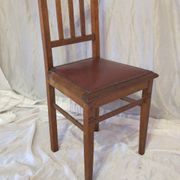 set of 5 oak dining room chairs