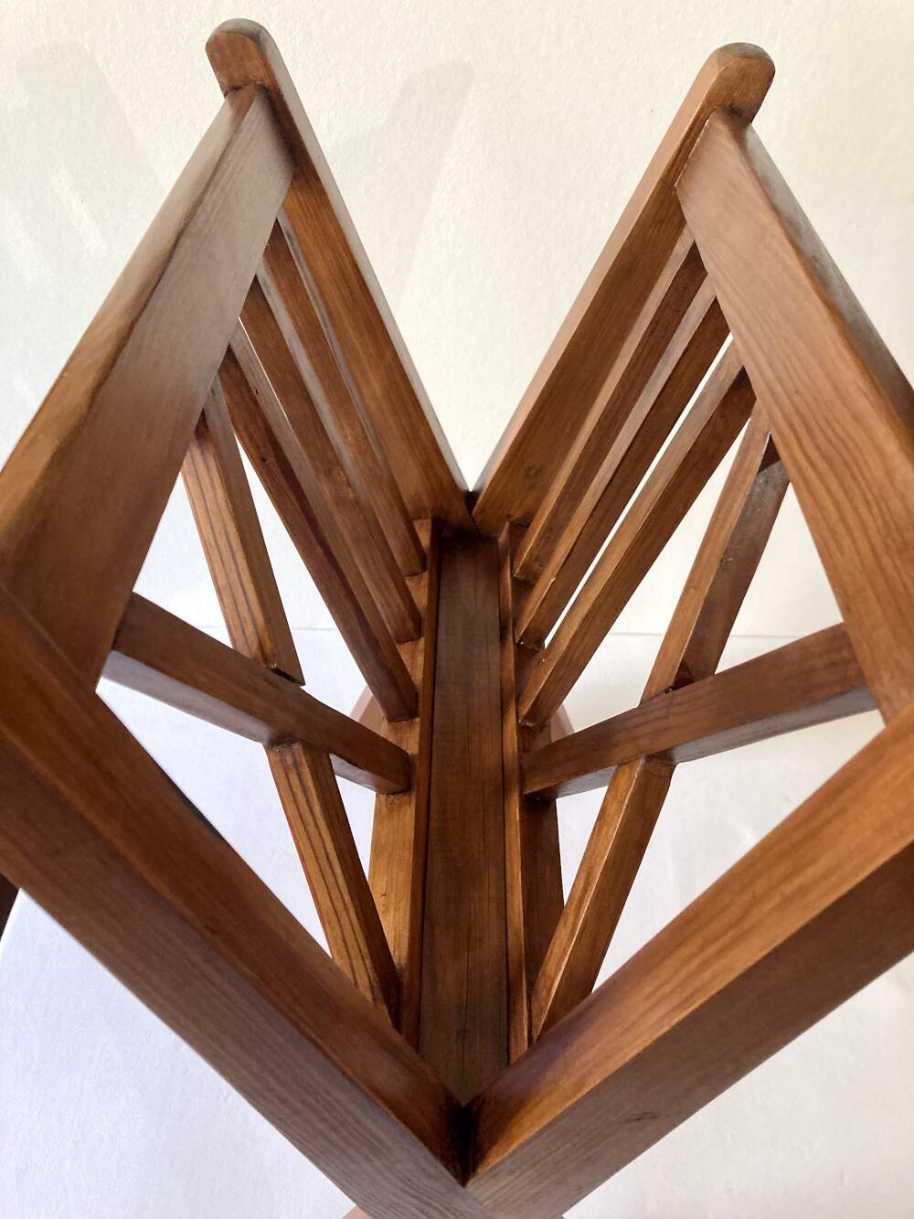Wooden magazine rack, 1950s