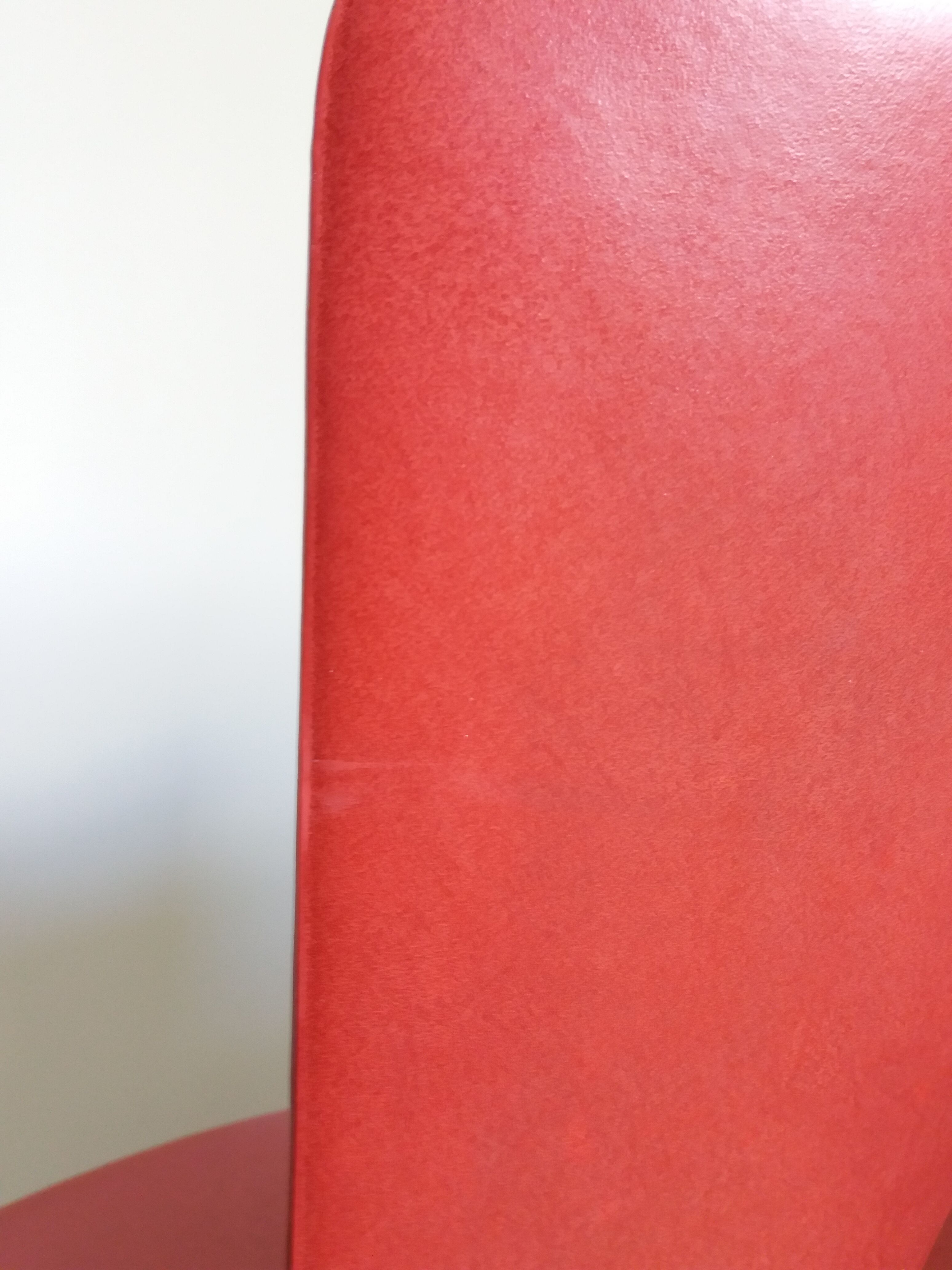 Baumann skai red imitation leather chairs from the 1950s