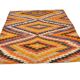 5x6 Green & Blue Tribal Hand Woven Kilim Area Rug, 160x190Cm