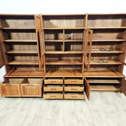 Étagère, unité murale multifonctionnelle et modulaire en teck, Danemark, années 60-70